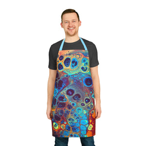 Bespattered Facade Intergalactic Rainbow Tie-Back Canvas Apron