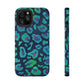 Bespattered Facade Emerald Leopard Impact-Resistant Case