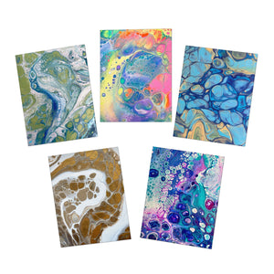 Bespattered Facade Multi-Design Greeting Cards (5-Pack) – Blank Inside