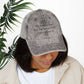 Bespattered Facade "My Tummy Hurts" Black Embroidered Vintage Cap