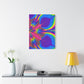 Bespattered Facade Fluid Art Abstract Painting Stretched Matte Canvas Art Prints | Multiple Sizes
