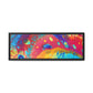 Bespattered Facade Rainbow Galaxy Framed Canvas Art Print | 3 Frame Colors | Multiple Sizes