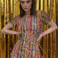 Any Old Iron Rainbow Fringe Dress