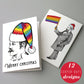 LGBT Holiday Greeting Cards, Set of 24