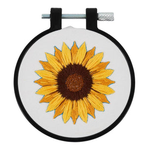 Stamped Embroidery Kit Golden Sunflower Kit