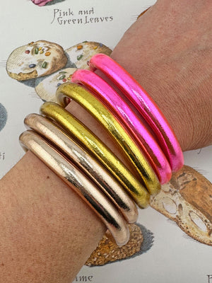 Luxe Thai Buddhist Temple Bracelets, Mantra Bangle, Kumlai
