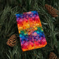 Bespattered Facade Rainbow Ink Circles Wrapping Paper | Three Sizes | Glossy or Matte