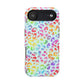 Bespattered Facade Bright Rainbow Leopard Impact-Resistant Case