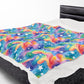 Bespattered Facade Rainbow Skies Velveteen Plush Blanket | 3 Sizes