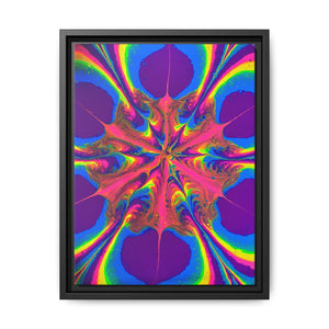 Bespattered Facade Fluid Art Abstract Painting Framed Canvas Art Print | 4 Frame Colors | Multiple Sizes