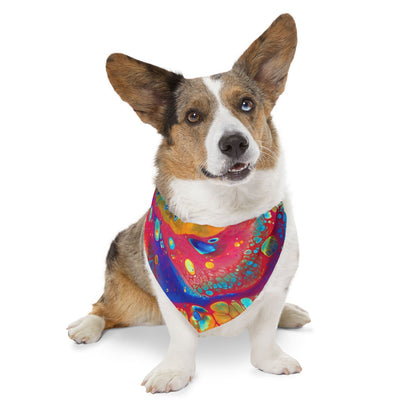 Bespattered Facade Rainbow Galaxy Pet Bandana Collar