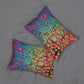 Bespattered Facade Neon Goodness Lumbar Throw Pillow