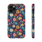 Bespattered Facade Colorful Flowers Impact-Resistant Case