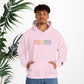 Bespattered Facade Proud Rainbow LGBTQ+ Pride Embroidered Unisex Heavy Blend™ Hooded Sweatshirt