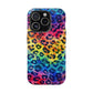 Bespattered Facade Rainbow Watercolor Leopard MagSafe Tough Case