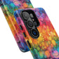 Bespattered Facade Rainbow Ink Circles Tough Case