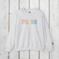 Bespattered Facade Rainbow LGBTQ+ Pride Embroidered Crewneck Sweatshirt