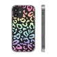 Bespattered Facade Pastel Rainbow Leopard Clear Case