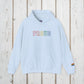 Bespattered Facade Proud Rainbow LGBTQ+ Pride Embroidered Unisex Heavy Blend™ Hooded Sweatshirt