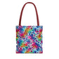 Bespattered Facade Neon Animal Print Eco-Friendly Carryall Tote Bag