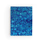 Bespattered Facade Beautiful Blues Notebook - Lined Pages