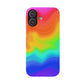 Bespattered Facade Rainbow Heat Map Snap Case