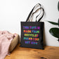 Bespattered Facade Rainbow "Recycled F*cks" Canvas Tote Bag Reusable Carryall