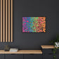 Bespattered Facade Neon Goodness Framed Canvas Art Print | 3 Frame Colors | Multiple Sizes