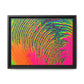 Bespattered Facade Neon Puddle Framed Canvas Art Print | 3 Frame Colors | Multiple Sizes