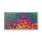 Bespattered Facade Neon Butterfly Framed Canvas Art Print | 3 Frame Colors | Multiple Sizes