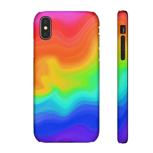 Bespattered Facade Rainbow Heat Map Snap Case