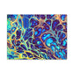 Bespattered Facade Fluid Art Abstract Painting Stretched Matte Canvas Art Prints | Multiple Sizes