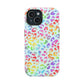 Bespattered Facade Bright Rainbow Leopard Impact-Resistant Case