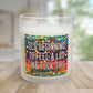 Bespattered Facade Semi-Motivational Glass Candle – "It's Beginning to Feel a lot like F*ck This" (11oz)
