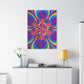 Bespattered Facade Fluid Art Abstract Painting Stretched Matte Canvas Art Prints | Multiple Sizes