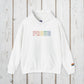 Bespattered Facade Proud Rainbow LGBTQ+ Pride Embroidered Unisex Heavy Blend™ Hooded Sweatshirt