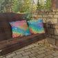 Bespattered Facade Rainbow Skies UV-Resistant Outdoor Pillows | 4 Sizes