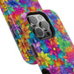 Bespattered Facade Bright Rainbow Flowers Impact-Resistant Case