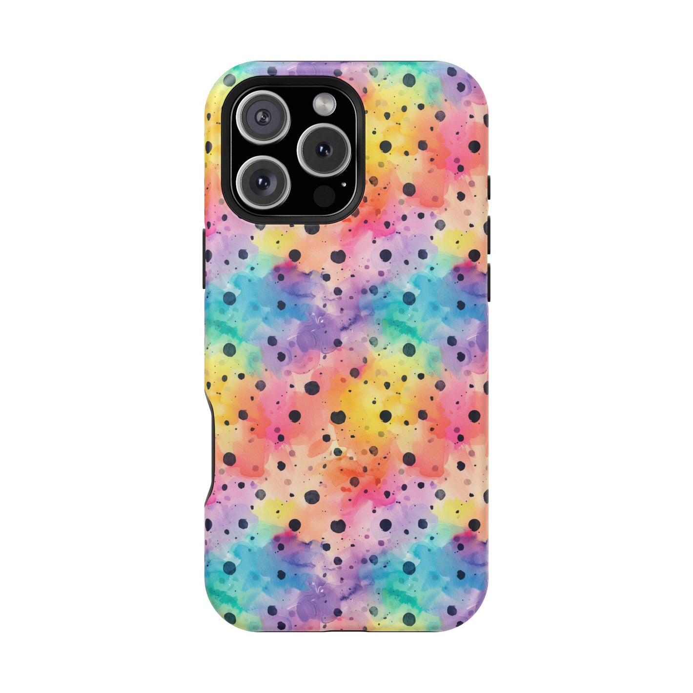 Bespattered Facade Rainbow Watercolor Dots MagSafe Tough Case