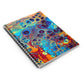 Bespattered Facade Intergalactic Rainbow Spiral Notebook - Lined Pages