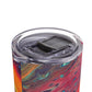 Bespattered Facade Rainbow Rings Maars Maker Skinny Matte Tumbler 20oz