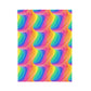 Bespattered Facade Windswept Rainbows Velveteen Plush Blanket | 3 Sizes