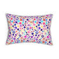 Bespattered Facade Colorful Dots Lumbar Throw Pillow