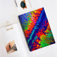 Bespattered Facade Neon Light Spiral Notebook - Lined Pages