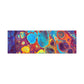 Bespattered Facade Fluid Art Abstract Painting Stretched Matte Canvas Art Prints | Multiple Sizes