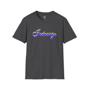 Bespattered Facade Rainbow Indoorsy Colorful Unisex Softstyle T-Shirt