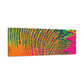 Bespattered Facade Neon Puddle Stretched Matte Canvas Art Prints | Multiple Sizes