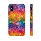 Bespattered Facade Rainbow Ink Circles Tough Case