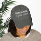 Bespattered Facade "Hang in There" White Embroidered Distressed Cap
