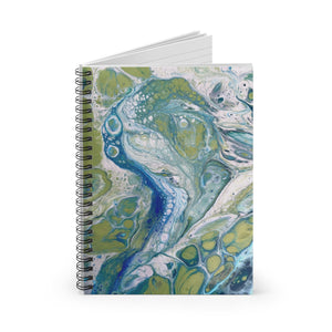 Bespattered Facade Sea Turtle Spiral Notebook - Lined Pages